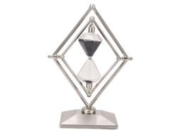 Mali cronômetro de Areia Retrô de Metal Rotativo 30 Minutos Aço Inoxidável Decorativo para Mesa