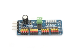 Módulo driver PCA9685 de 16 canais PWM 12bit para servos e motores, controle I2C, 40-1000Hz, 5V