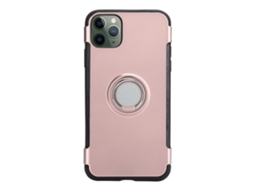 Capinha 2 em 1 Anel LAXISCREED para Iphone 11 Pro Max Dourado Rosa