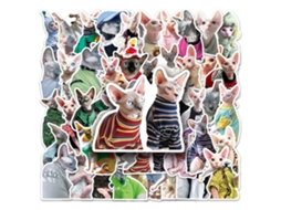 50 Pcs Vinil Atestésico Sfinx Esfises Esfises Adesivos Ideal Para Laptops, Carros, Scrapbooks, Telefones, Skates, Malas, Bagagem E Bicicletas Deca