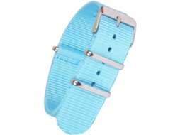 Pulseira de nylon de 22 mm leve e resistente à água com fivela de aço inoxidável S/MARCA