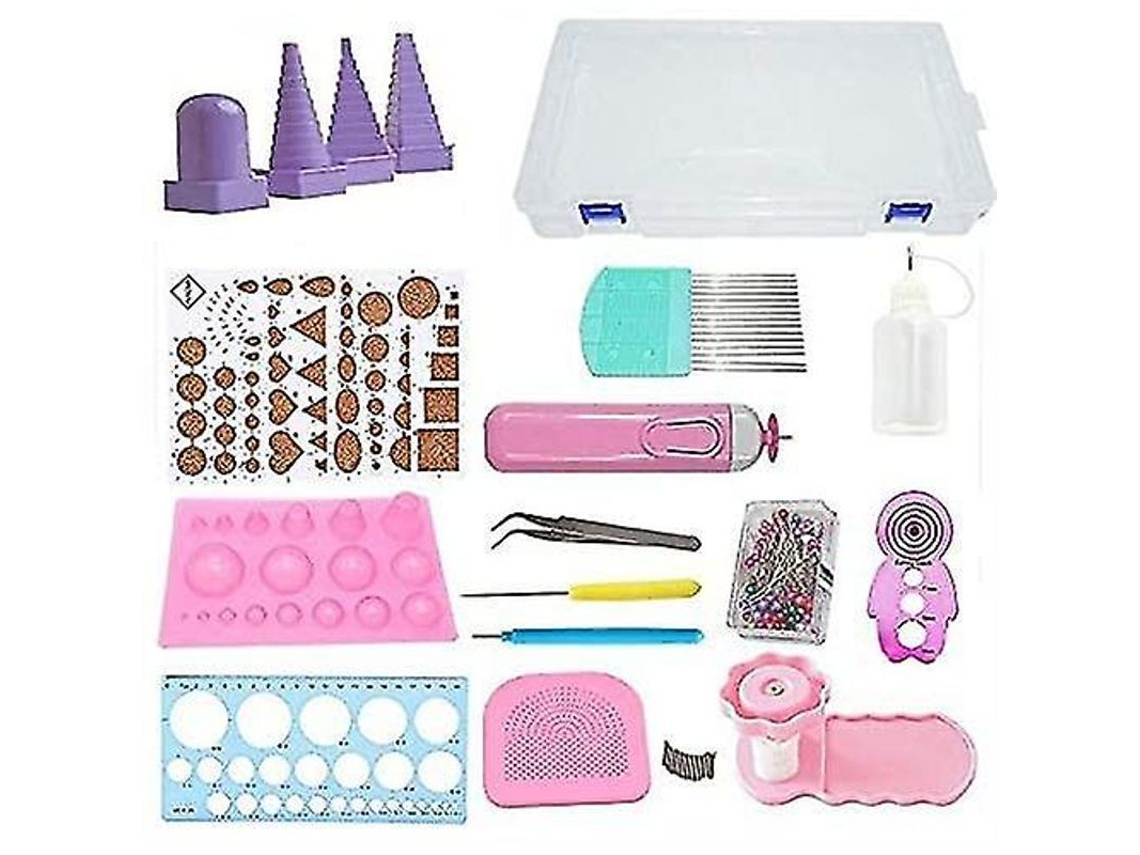 Kits De Papel Quilling Para Principiantes, 19 Piezas Com Ferramentas E Materiais Necessários