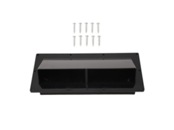 Tampa de Ventilação Damper Anti vento Automático Preto