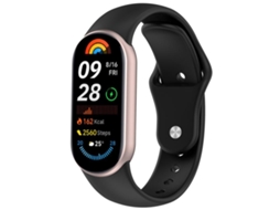 Pulseira Silicone Preta Compatível C/ Xiaomi Smart Band 10/9/8 Eda008368501b