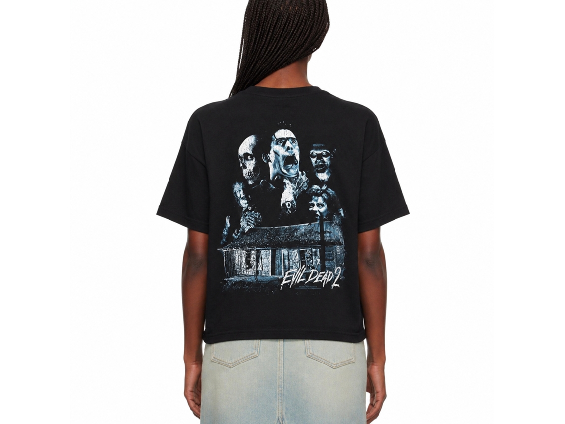 Rockinstone Evil Dead Collage Black Adult T-shirt Size:xxxl