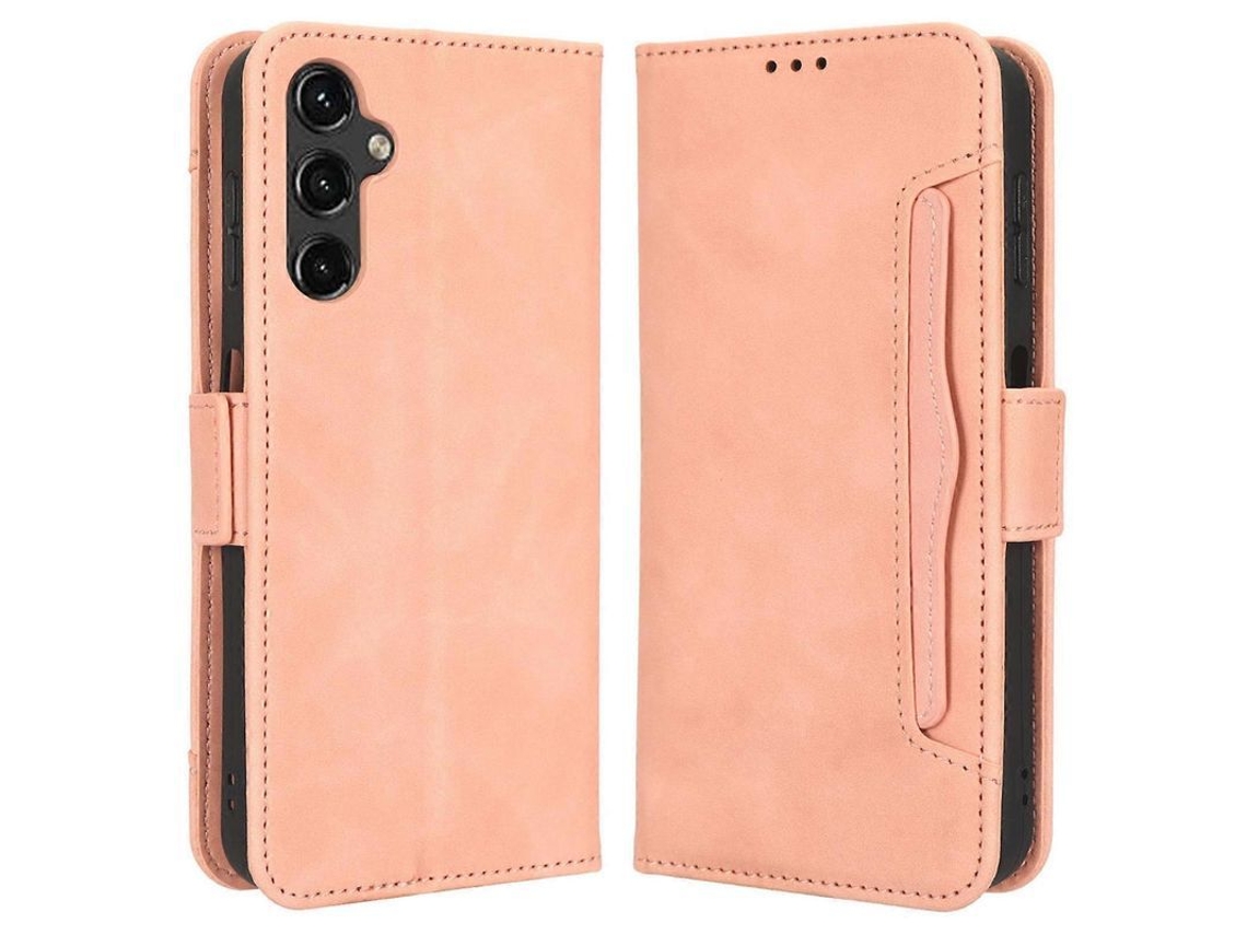 2026 capa de Couro Pu para Samsung Galaxy A14 5g com Slot para Cartões e Suporte Magnético