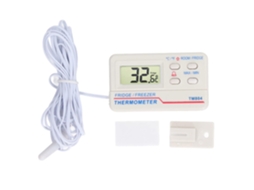 Termômetro Digital Para Refrigerador Com Alarme E Sonda De Temperatura Externa – Monitoramento Freezer Faixa Interna 10a