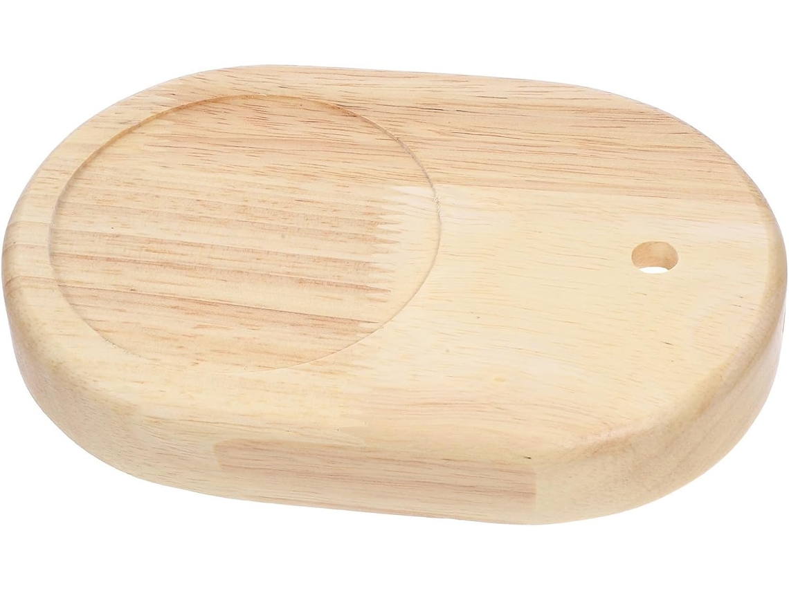 Base oval Madeira Abajur, robusta e delicada, fácil de usar, ideal para sala de estar e escritório, Com Design