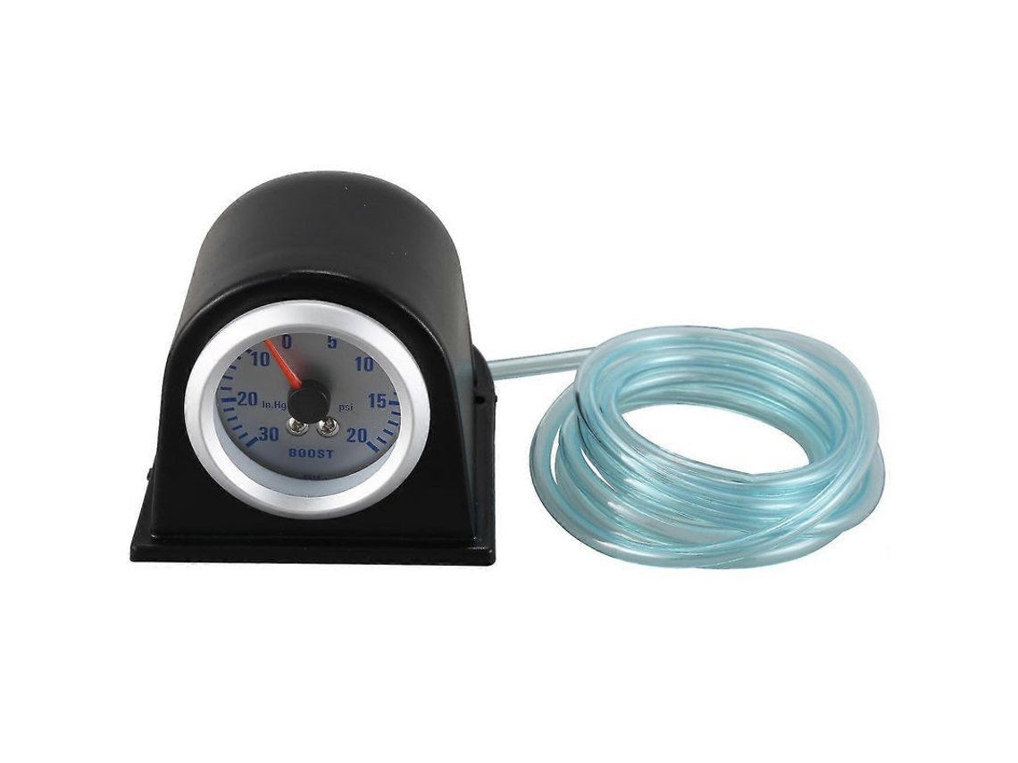 Medidor De Turbo Boost / Vácuo Para Carro 2" 52mm 0-30in./0-20psi Luz Laranja Com Suporte Único