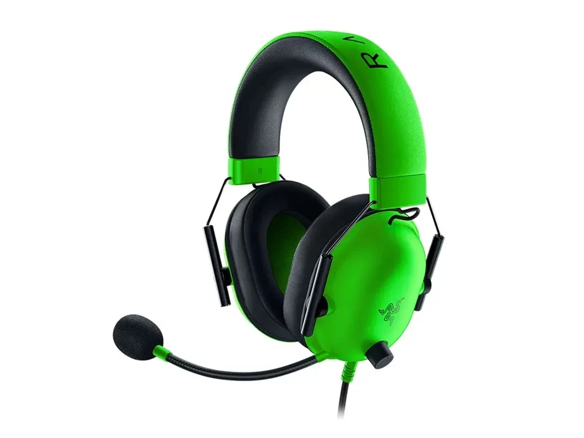 Fone de Ouvido Gamer com Fio, Cancelamento Passivo de Ruído, Som Estéreo e Microfone Cardioide Ultranítido. MDUG (verde)
