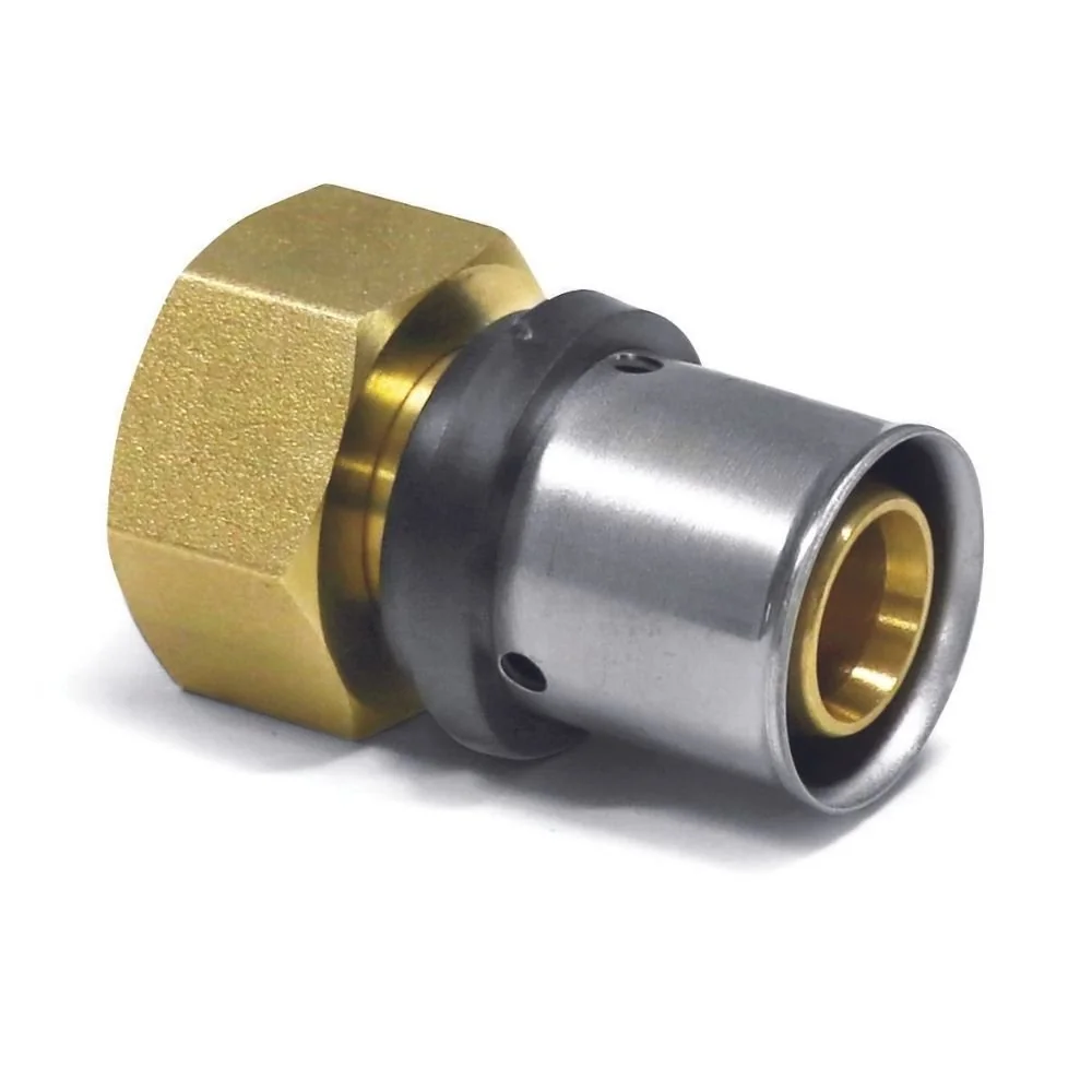 Conexão Prensar Transição 16x2 Para 3/4" Fêmea Dvgw