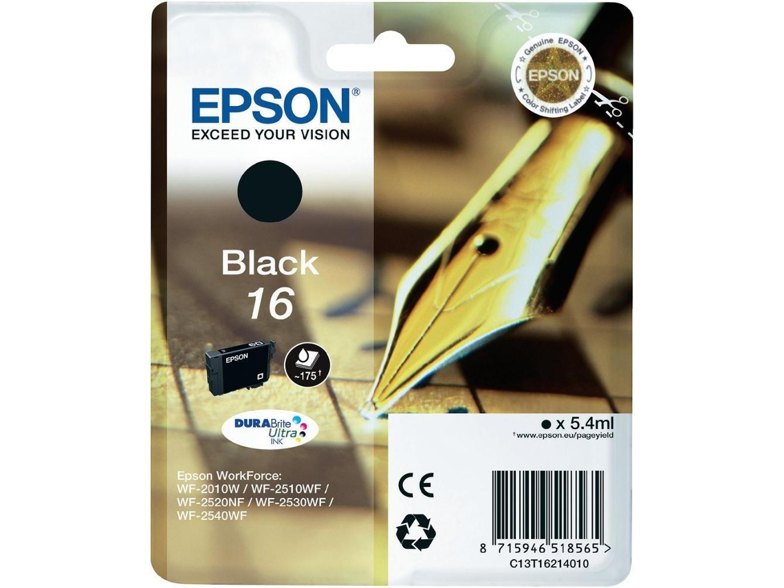 Tinteiro EPSON 16 Preto C13T16214022