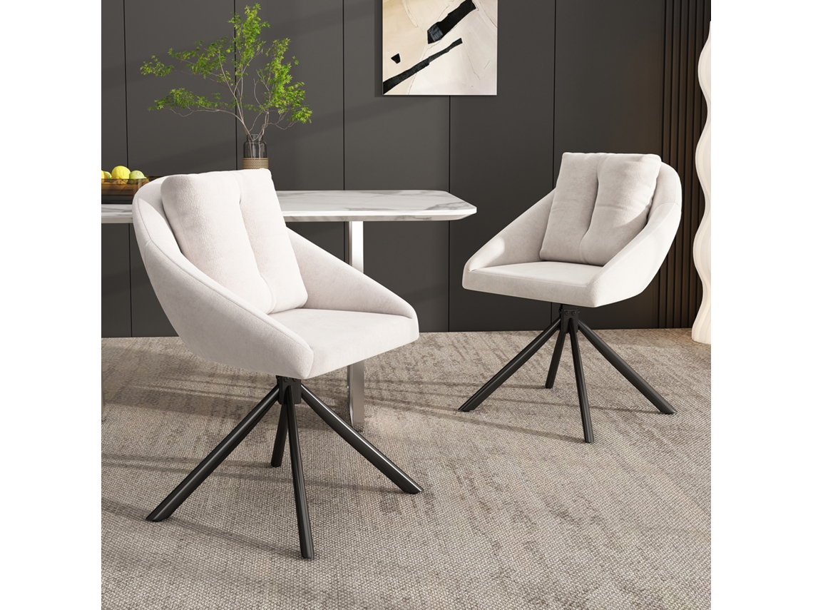 Conjunto 4 Cadeiras Linho Sarjado Cinza Escuro com Metal VOLTEDGE
