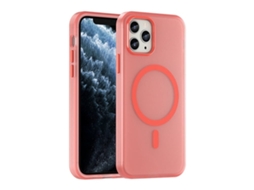 Capa Híbrida Translúcida Para Iphone 11 Pro - Tpu E Pc Com Magsafe | Fosca - Vermelha
