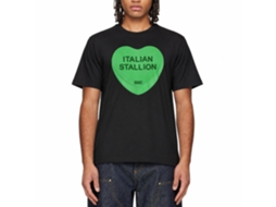 Rockinstone Rocky Movie Italian Stallion Heart Black Adult T-shirt Size:m