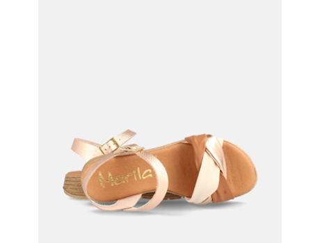 Sandálias De Mulher Marila Shoes Macao Pele Castanho (38)