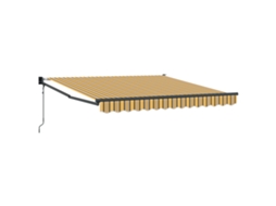 Conjunto 1 Toldo Retrátil Vidaxl Multicolorido Poliéster (350 X 250 Cm)