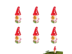 6Pcs Castelo Micropaisagismo Musgo Suculento Acessórios de Vaso de Flores Decoração de Bolo de Mesa NEVEANCE