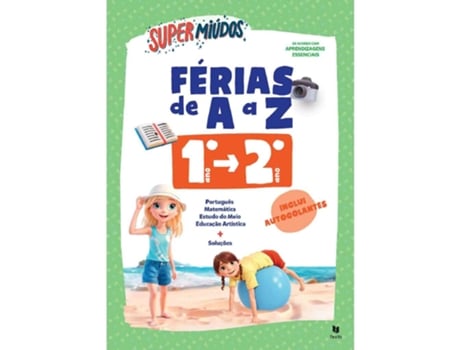 Livro Supermiúdos - Férias De A A Z - 1.º Ano - 2.º Ano De Paula Melo De Paula Melo (português)