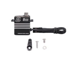 Servo Micro Digital Rc 9kg Con Brazo Metal Ip66 Impermeable Para Crawler 1/18 Scx10 Iii Negro