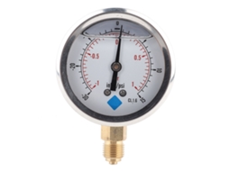 Manómetro De Vacío Radial Lleno De Aceite Bsp 1/4 Para Química Y60 Tspggz6041bar