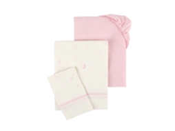 Conjunto 2 Lençóis Estrelas Rosa HAPPY BEAR 1 un