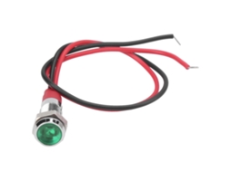 Luzes Indicadoras de Metal Led 6mm À Prova de Água
