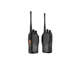 Walkie talkie de 1500mah com Bateria de Longa Duração, Padrão Europeu, Preto, Pacote com 2 AQUAFORGE