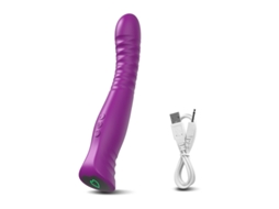 Vibrador De Massagem De Silicone Com 10 Modos De Vibrao Para Mulheres (roxo)