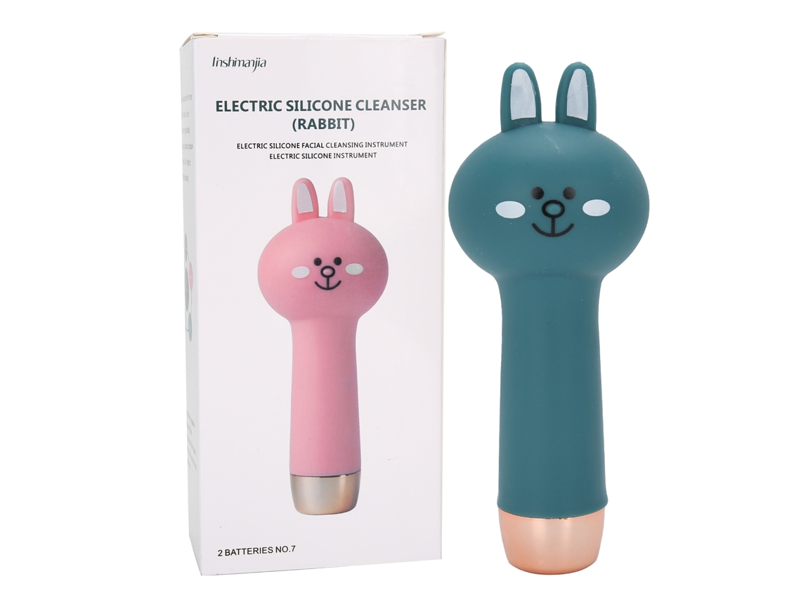 Escova Elétrica Facial Silicone Remoção Espinhas Negros Limpeza Pele