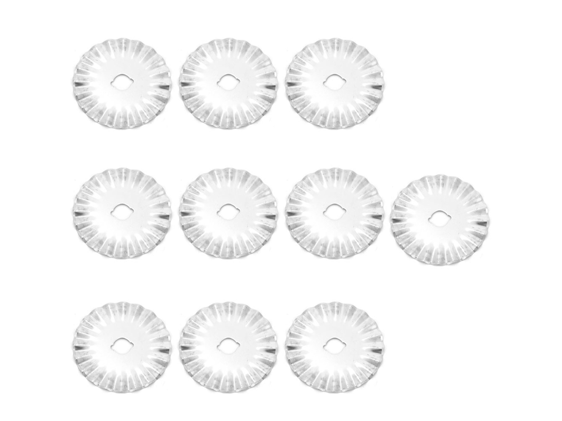 Lâminas de Cortador Rotativo YURU 45mm Pinking para Couro Tecido Papel