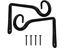 Ganchos de Metal Inoomp, 2 Peças, para Pendurar Plantas em Varandas e Jardins Suportes de Ferro para Vasos de Flores, CHABERLU