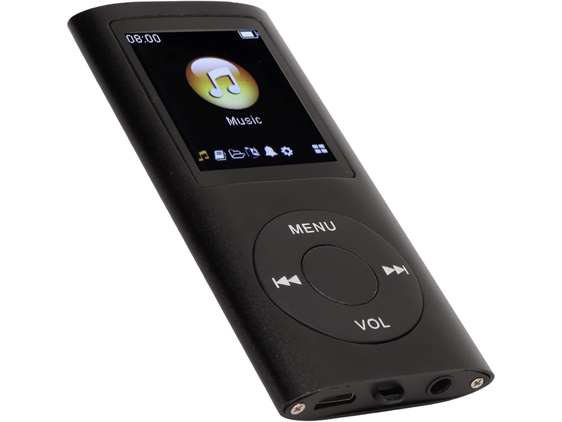Tressino Mp3 Mp4 Player Preto, 1,8 Polegadas, 64gb, Suporte Tf, Altifalante