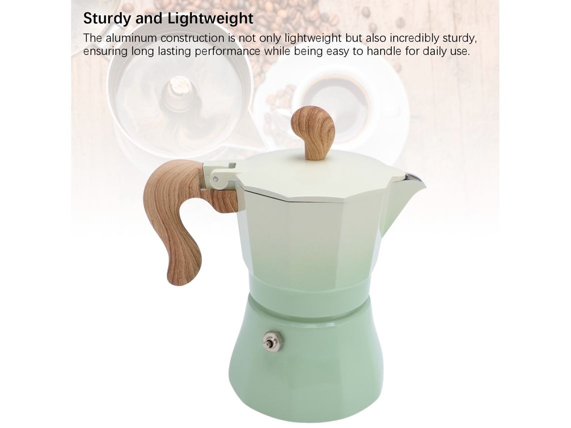 Moka Pot (capacidade De 150ml, Verde Gradiente) Eoocoo