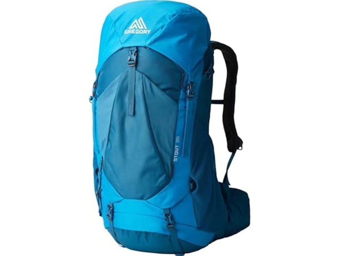 Mochila De Caminhada, Gregory, Stout 35 Rc, 27", Azul Bússola, Ajustável E Leve, Para Transporte E Organização Prática Dos Artigos Indicados
