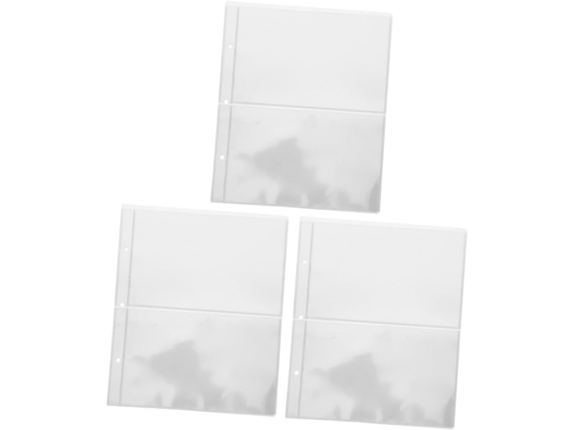 Conjunto De 30 Páginas Transparentes Para Álbum De Fotos, Receitas, Cartões De Visita E Para Guardar Gokoco