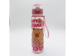 Garrafa de Água Durável de 700ml , Livre de Bpa. MDUG (rosa Transparente)