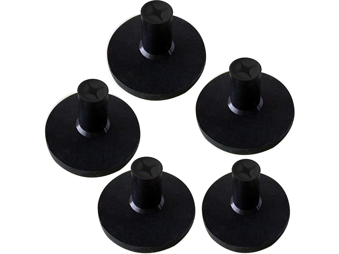 Conjunto de 5 tees de golfe MARCA, de borracha, 1,5 e 2,0 polegadas.