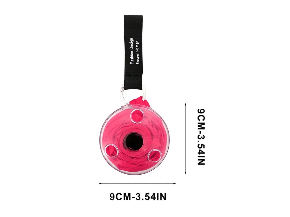 Sacola Dobrável Circular Portátil E Multifuncional Para Uso Doméstico, Ideal Para Supermercados. Possui Sistema Telescópico Para Armazenamento E