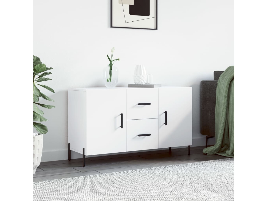 Vidaxl Aparador 100x36x60 Cm Derivados De Madeira Branco