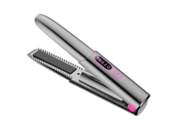 Praticidade Incomparável, Alisador De Cabelo Portátil Sem Fio Com Placa De Cerâmica Ultrassuave E Aquecimento Rápido, Seguro De Usar E Com Danos Mínim