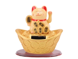 Ornamento Gato da Sorte Solar LAXISCREED