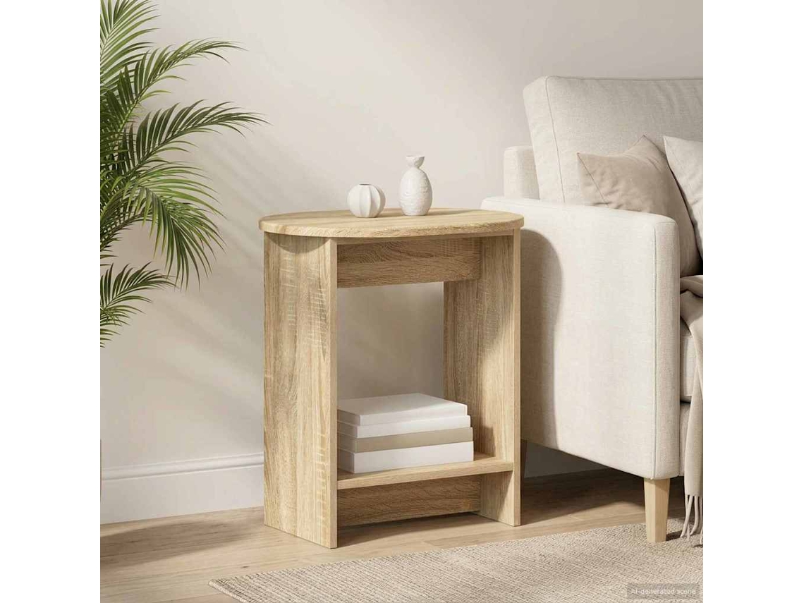 Vidaxl Mesa Lateral Carvalho Sonoma 50 X 39,5 X 55 Cm