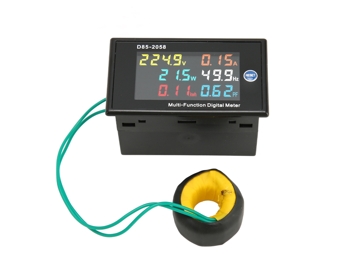 Monitor de potencia digital LCD monofásico para medir voltaje, corriente, frecuencia, vatios, amperios, 40-300V, 0-110A S/MARCA