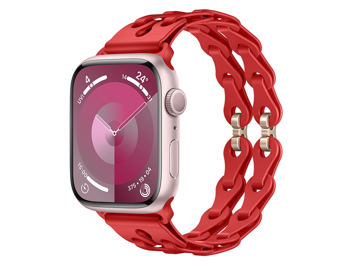 Bracelete Para Apple Watch 38/40/41/42mm Vermelho Cuich