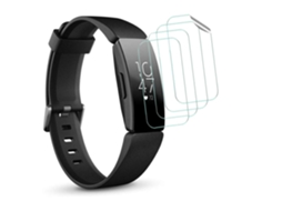 Kit 4 Películas Flexshield com Lâmpada Uv Fitbit by Google Inspire Hr Transparente
