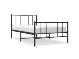 Estrutura de cama VIDAXL Preto Aço (100x190 cm)
