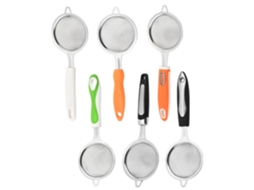 6 Peneiras De Cozinha Em Aço Inoxidável