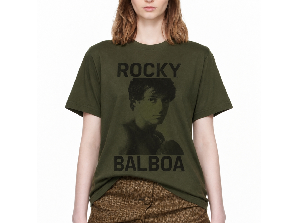 Rockinstone Rocky Movie Balboa Solid Military Green Adult T-shirt Size:xxxl