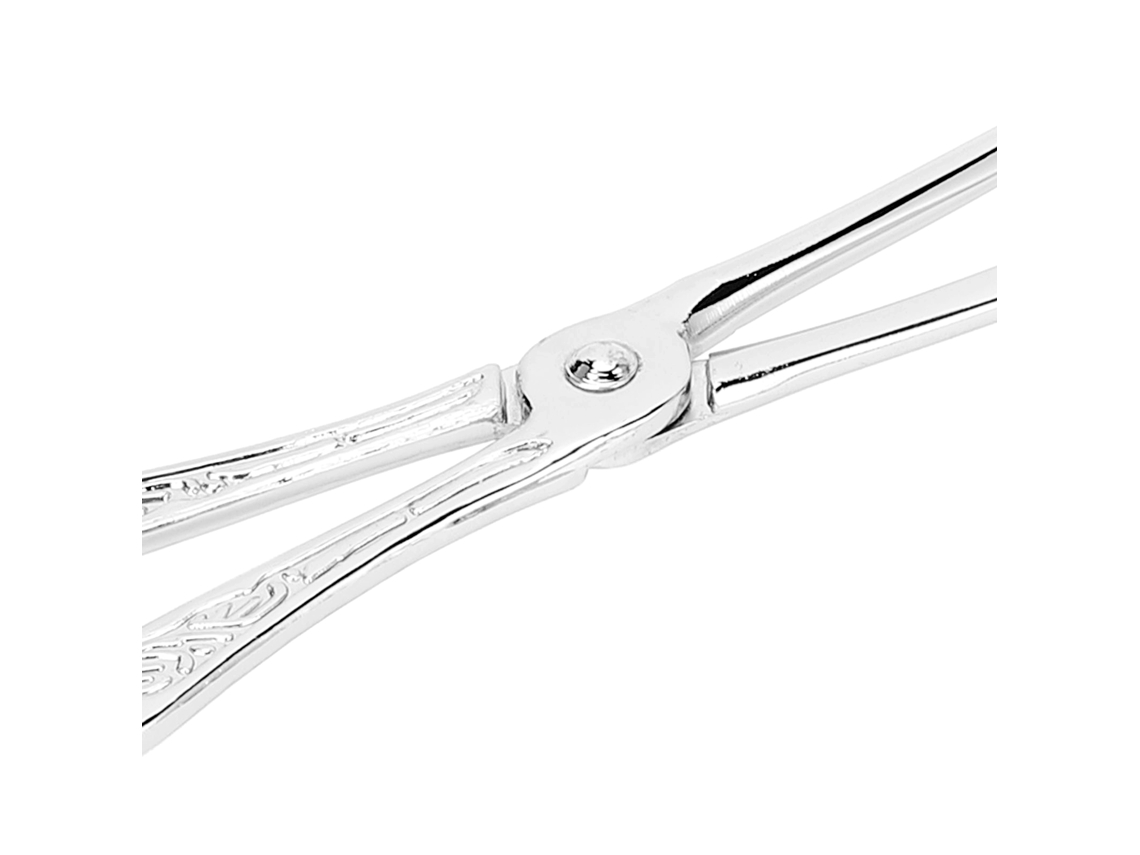 Pinça De Metal Estilo Europeu Tesoura Multifuncional Para Servir Torta Pão Frutas Cozinha Lar Festa Buffet Prata